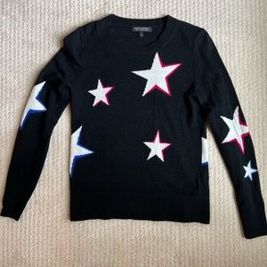 Banana Republic Italian Merino Blend Sweater with Stars - size S